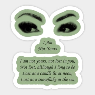 im not yours Sticker